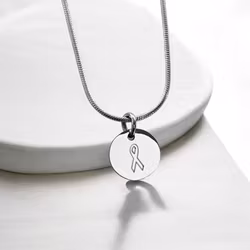 Graverat halsband Rosa bandet