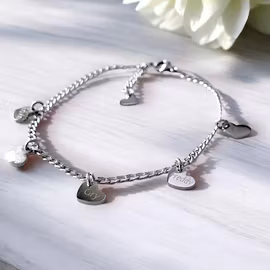 Engraved bracelet Your Hearts