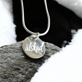 Graverar halsband älskad