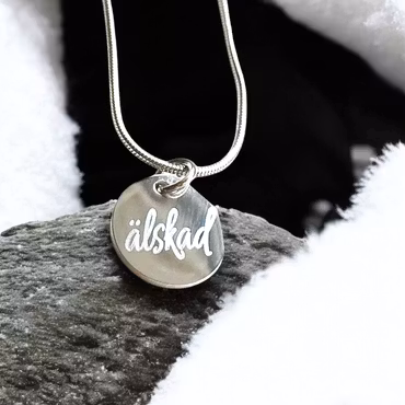 Graverar halsband älskad