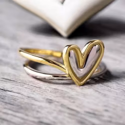 Ring dubbelhjärta