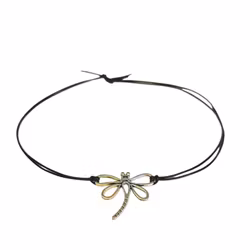 Halsband Slända och läder