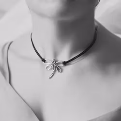 Halsband Slända och läder