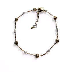 Fotlänk silver / guld