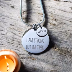 Halsband I AM STRONG BUT