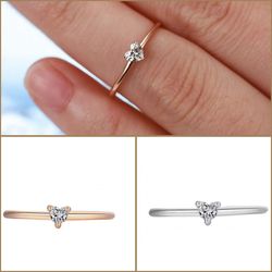 Ring Heart Zirkona
