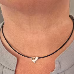 Halsband Hjärta i rosé