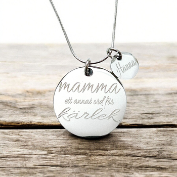 Graverat halsband Till Mamma