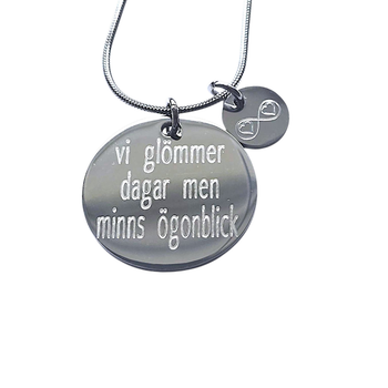 Graverat halsband " Ögonblick"