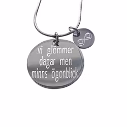 Graverat halsband " Ögonblick"