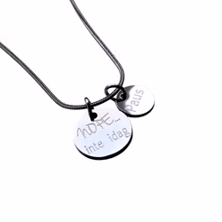 Personligt graverat halsband " Nope ..inte idag"