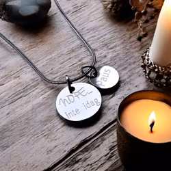 Personligt graverat halsband " Nope ..inte idag"