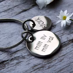 Graverat halsband "mitt liv mitt val