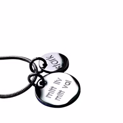 Graverat halsband "mitt liv mitt val