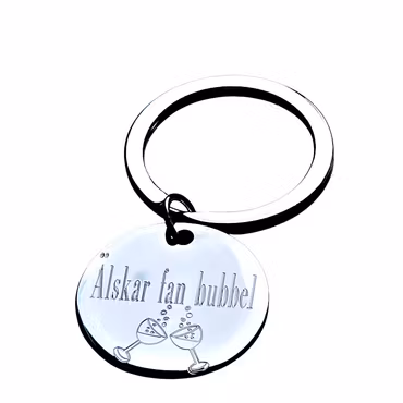Nyckelring " Älskar fan bubbel