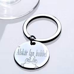 Nyckelring " Älskar fan bubbel