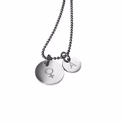 Personligt graverat Kvinnosymbol med liten tag