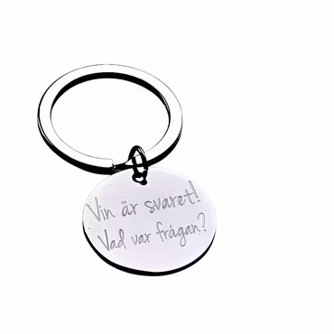 Nyckelring Vin är svaret!