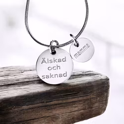 Personligt graverat Älskad och saknad