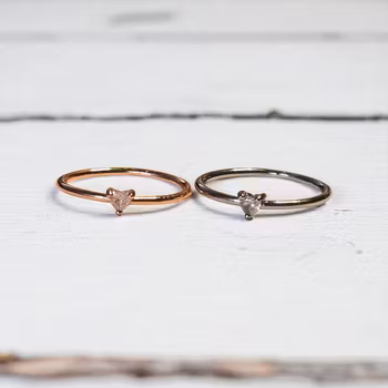 Ring Heart Zirkona