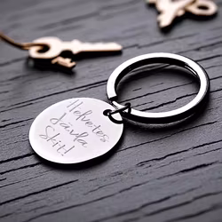 Graverad nyckelring Helvetes Jävla Skit