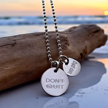 Graverar halsband DON'T QUIT - DO IT