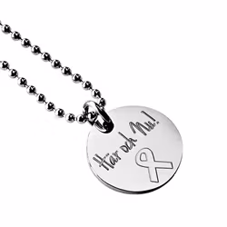 Graverat halsband Här och Nu - ribbon