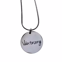 Graverat halsband Väntesorg