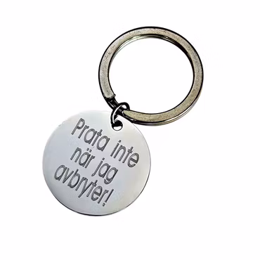 Nyckelring " Prata inte"