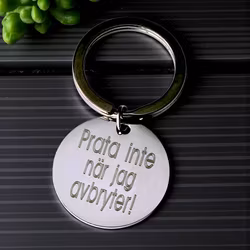 Nyckelring " Prata inte"