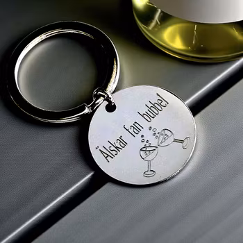 Nyckelring " Älskar fan bubbel