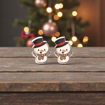 Örhängen Snögubbar