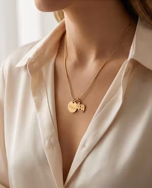 Graverat Älskad med fötter guld