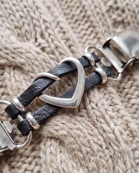 Koftaspänne med silver hjärta