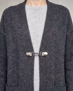 Koftaspänne med silver hjärta