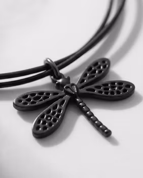 Halsband Svart Slända