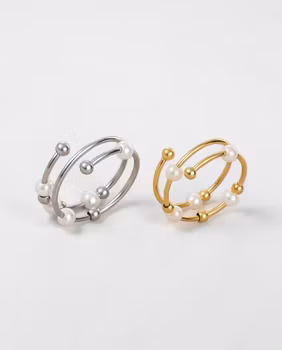 Antistressring med pärlor