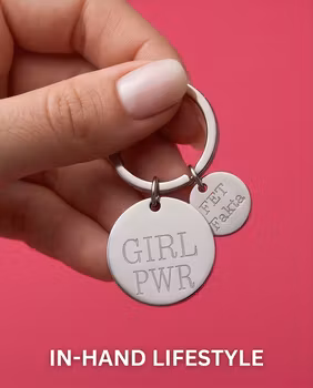 Nyckelring GRL POWER / FET Fakta