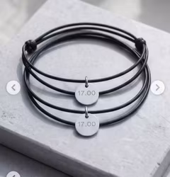 Läderarmband med graverad tag
