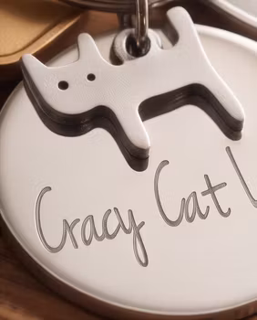 Nyckelring Crazy Cat Lady