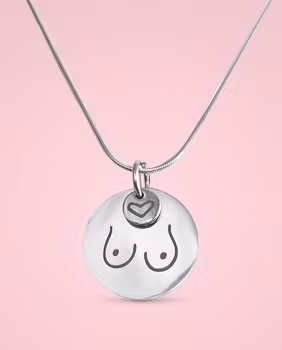 Älska dina bröst! Halsband Lasergraverat