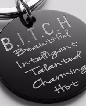 Nyckelring B.I.T.C.H