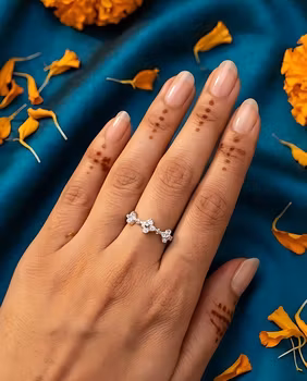 Ring Blommor zirkona