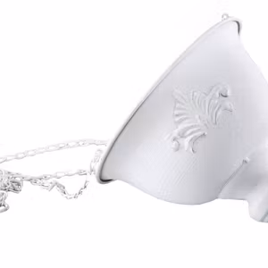 Ampel Baron antik vit