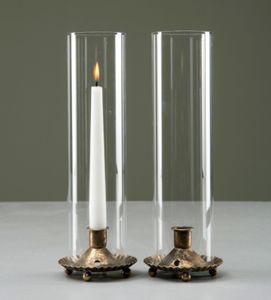 Ljuslykta Cylinder antik guld