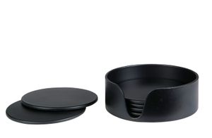 Glasunderlägg Svart