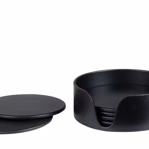 Glasunderlägg Svart