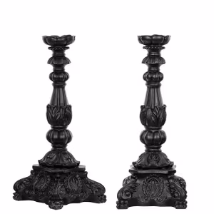 Ljusstake Enya Svart/Brun Poly