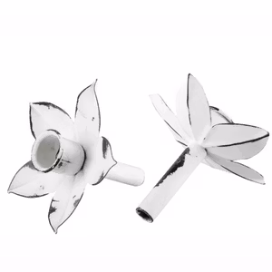 Kronljushållare Flaska Sh.Vit