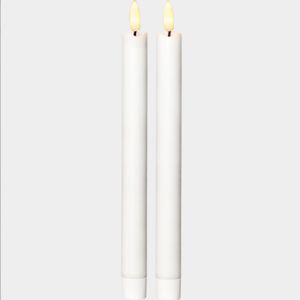 Led Antikljus 2 pk Flamme Vit